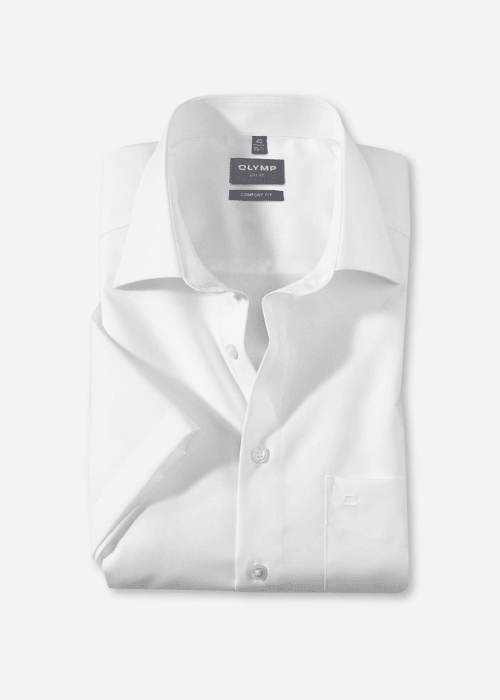 Chemise OLYMP manches courtes blanche - Georgespaul