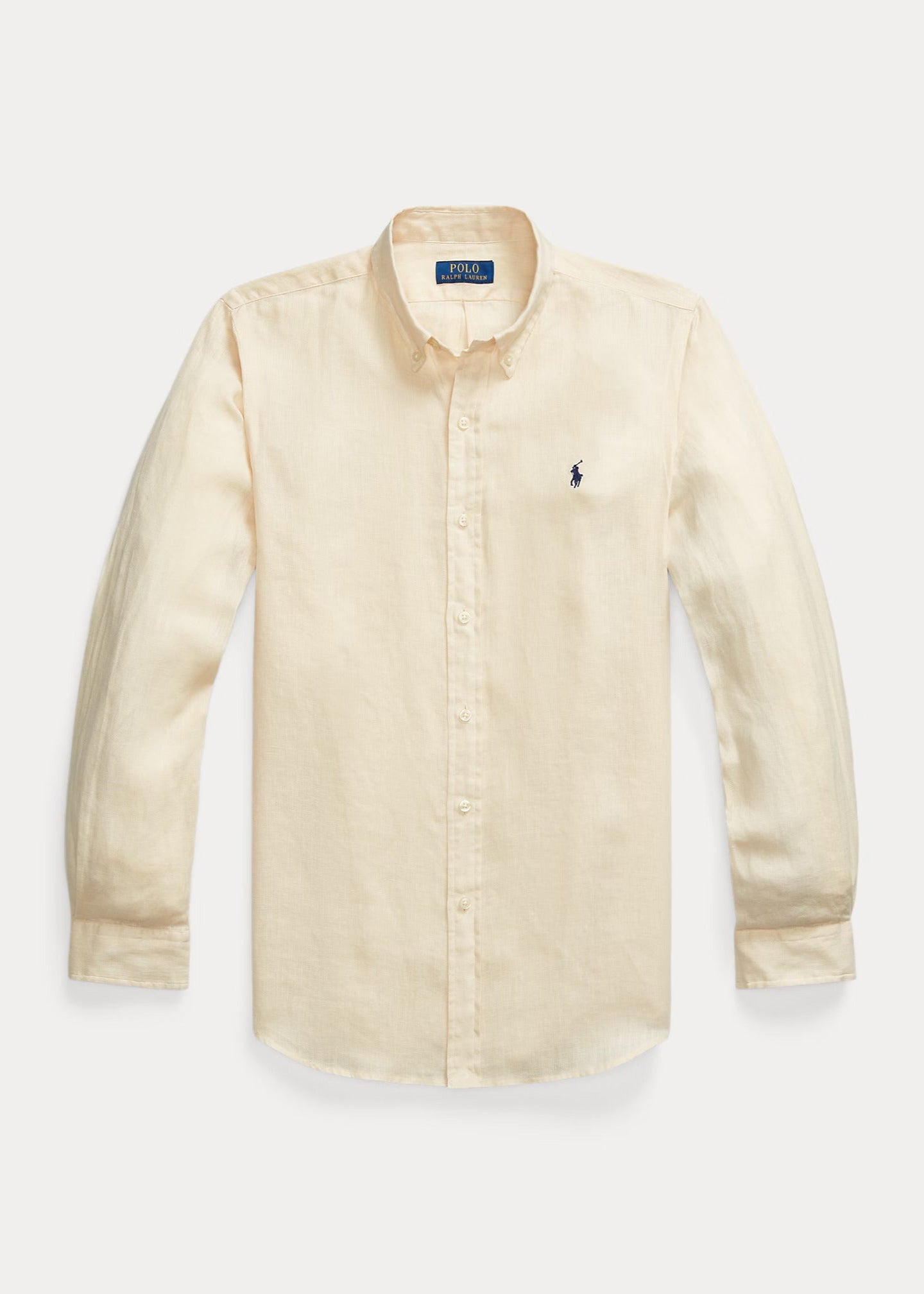 Chemise Ralph Lauren beige en lin pour homme | Georgespaul 