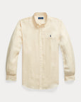 Chemise Ralph Lauren beige en lin pour homme | Georgespaul 