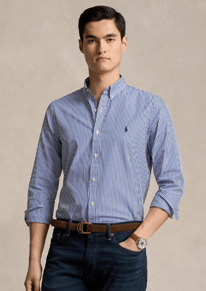 Chemise Ralph Lauren bleue - Georgespaul