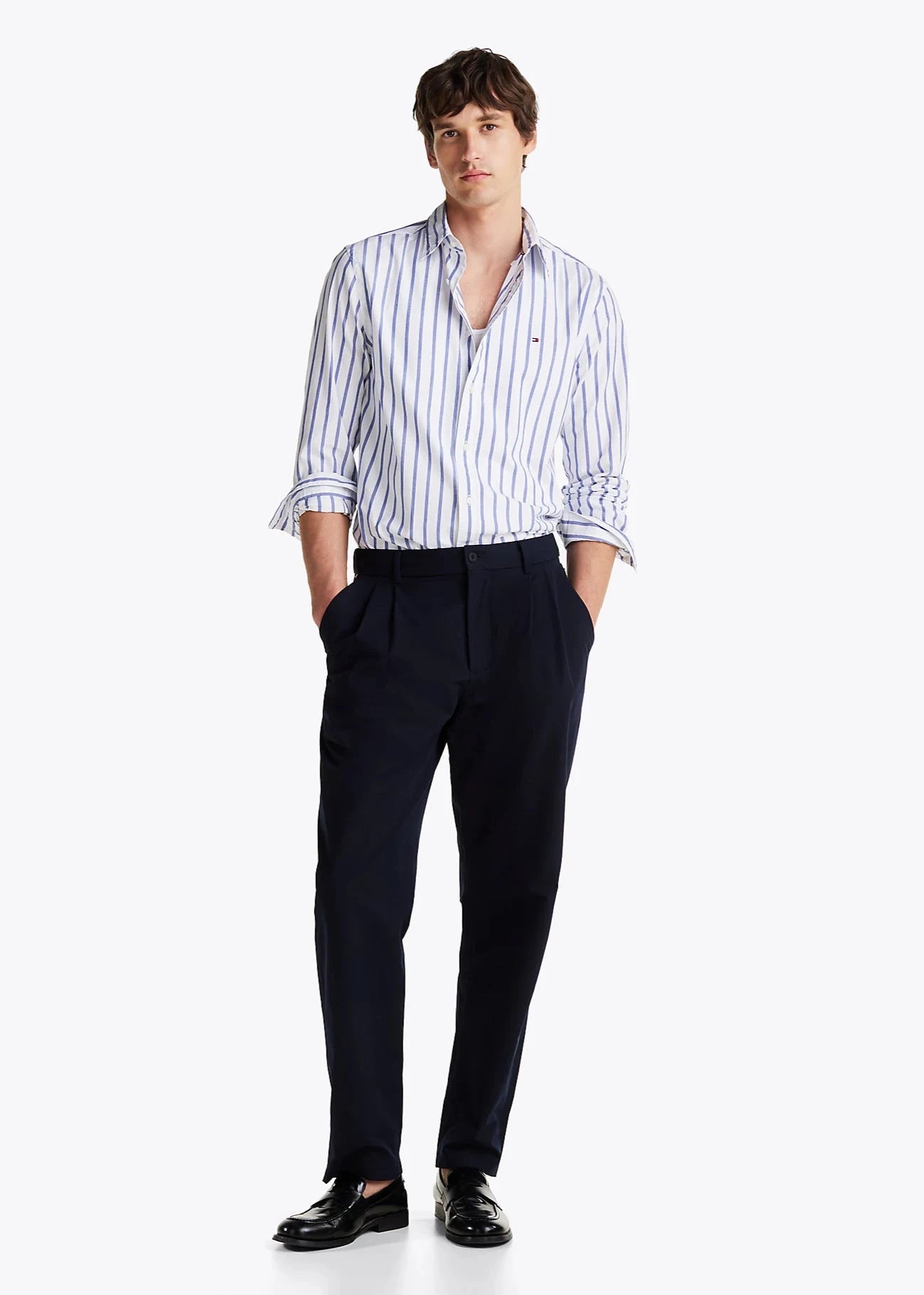  Chemise Tommy Hilfiger à rayures bleue | Georgespaul 