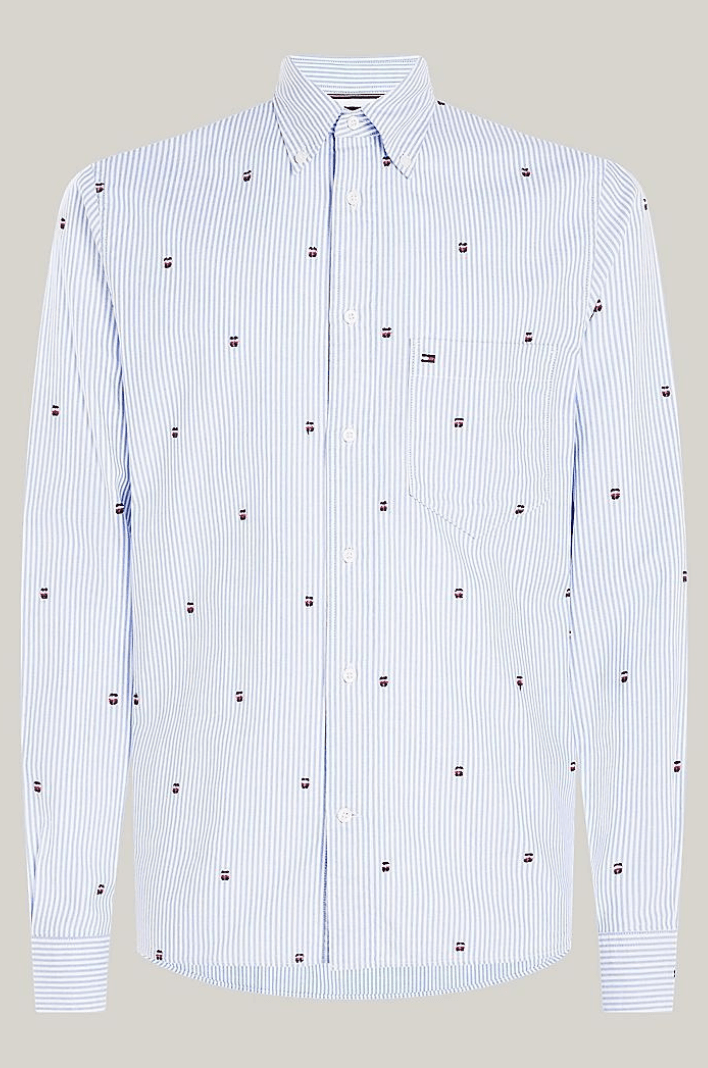 Chemise Tommy Hilfiger bleue - Georgespaul