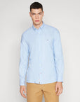 Chemise Tommy Hilfiger bleue en coton bio - Georgespaul