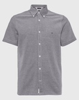 Chemise Tommy Hilfiger marine en coton bio - Georgespaul