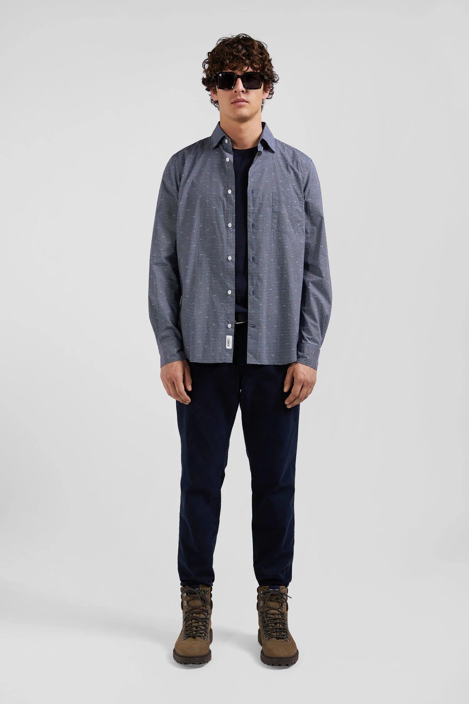 Chemise à motifs Eden Park marine - Georgespaul