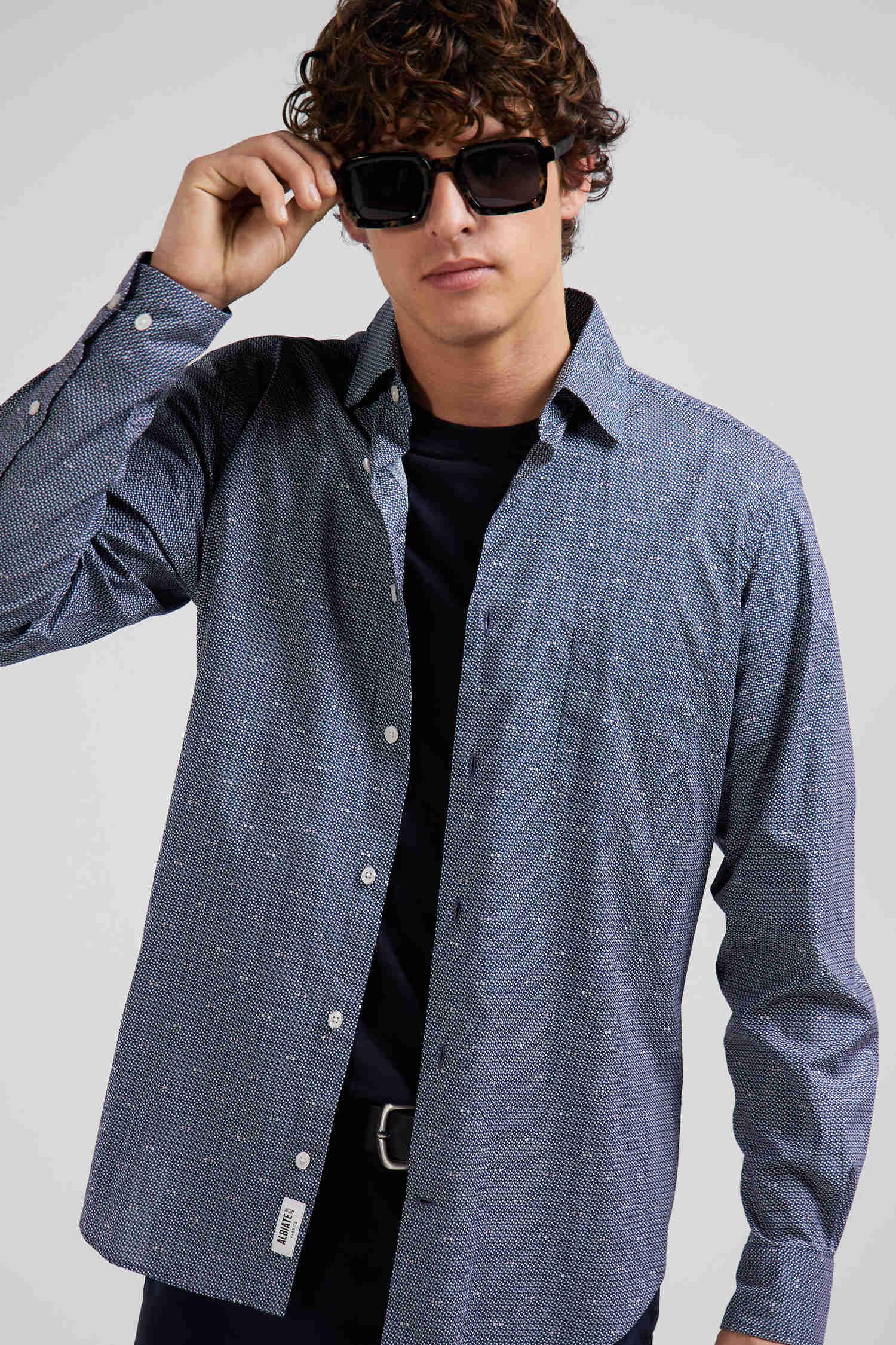 Chemise à motifs Eden Park marine - Georgespaul