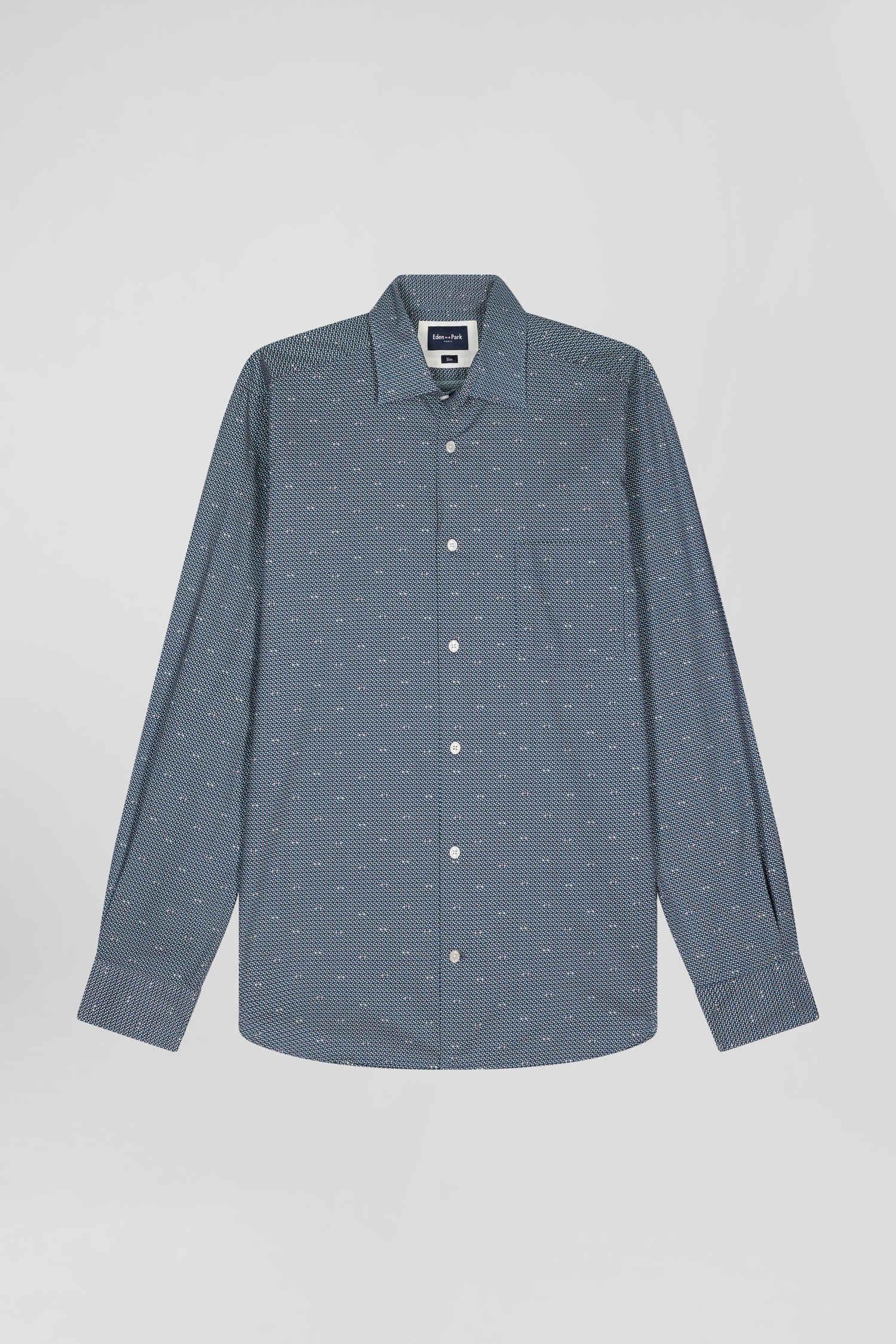 Chemise à motifs Eden Park marine - Georgespaul