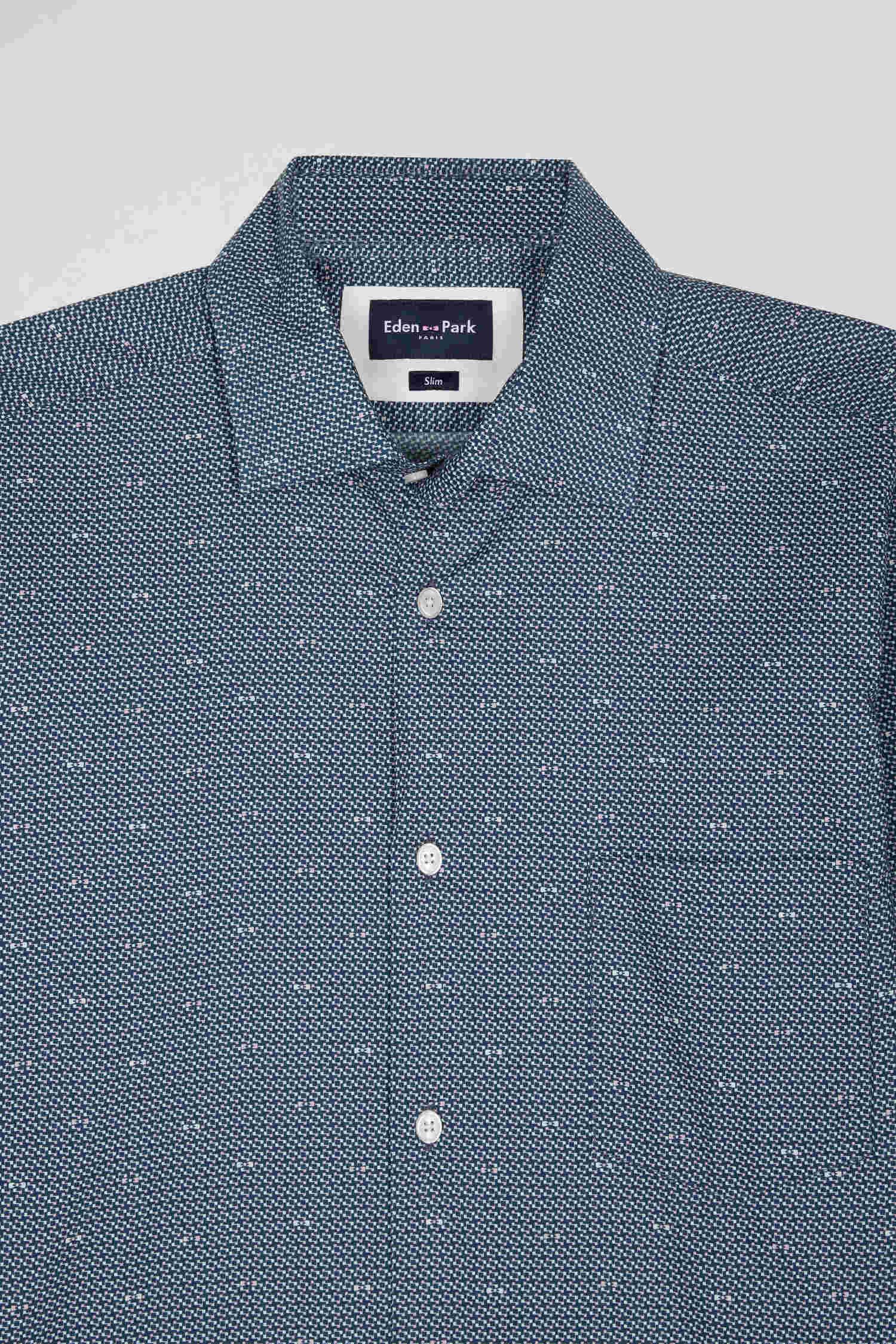 Chemise à motifs Eden Park marine - Georgespaul