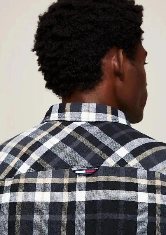 Chemise à carreaux Tommy Jeans noire - Georgespaul