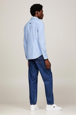 Charger l&#39;image dans la galerie, Chemise ajustée Tommy Jeans bleue
