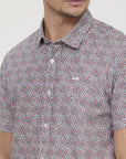 Chemise à motifs Lee Cooper beige pour homme | Georgespaul
