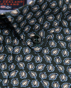 Chemise à motifs NZA ajustée bleue | Georgespaul