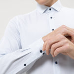Charger l&#39;image dans la galerie, Chemise OLYMP ajustée blanche en coton pour homme I Georgespaul

