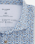 Chemise à motifs OLYMP bleue - Georgespaul