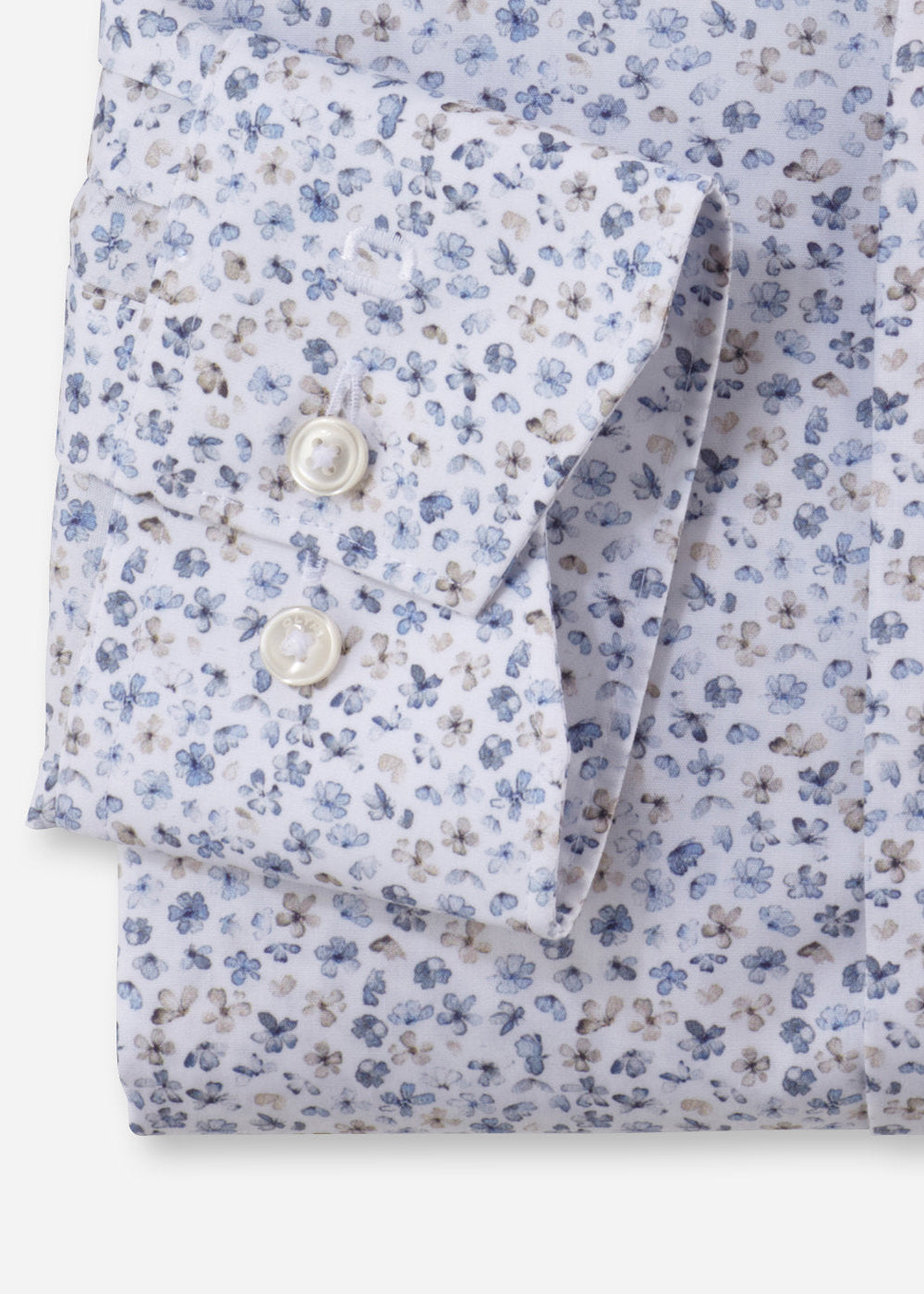 Chemise à motifs OLYMP bleue pour homme | Georgespaul 