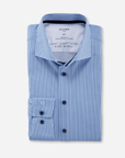 Chemise à motifs OLYMP bleue - Georgespaul