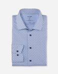 Chemise à motifs OLYMP bleue - Georgespaul