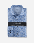 Chemise à motifs OLYMP bleue - Georgespaul