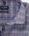 Chemise à motifs OLYMP marine pour homme | Georgespaul 