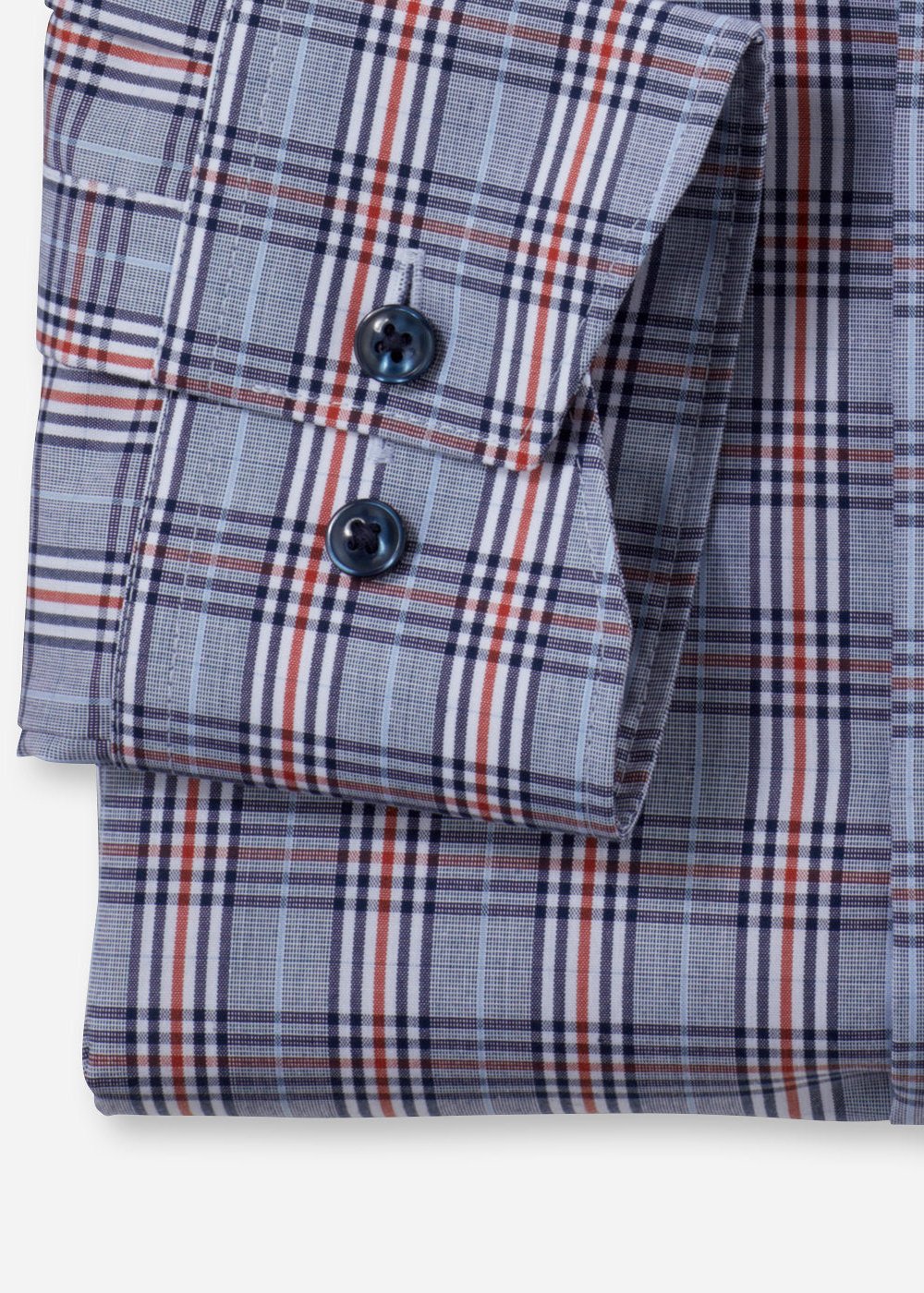 Chemise à motifs OLYMP marine pour homme | Georgespaul 