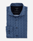 Chemise à motifs OLYMP marine - Georgespaul