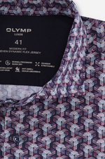 Charger l&#39;image dans la galerie, Chemise à motifs OLYMP marine
