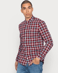 Chemise à carreaux Tommy Jeans bordeaux - Georgespaul