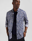 Chemise à motifs Eden Park marine - Georgespaul