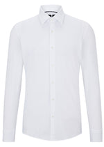 Charger l&#39;image dans la galerie, Chemise homme BOSS ajustée blanche stretch | Georgespaul
