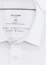 Charger l&#39;image dans la galerie, Chemise homme Luxor OLYMP droite blanche en coton stretch | Georgespaul
