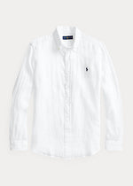 Charger l&#39;image dans la galerie, Chemise homme Ralph Lauren ajustée blanche en lin | Georgespaul
