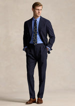 Charger l&#39;image dans la galerie, Chemise homme Ralph Lauren bleue en coton stretch | Georgespaul
