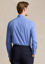 Charger l&#39;image dans la galerie, Chemise homme Ralph Lauren bleue en coton stretch | Georgespaul
