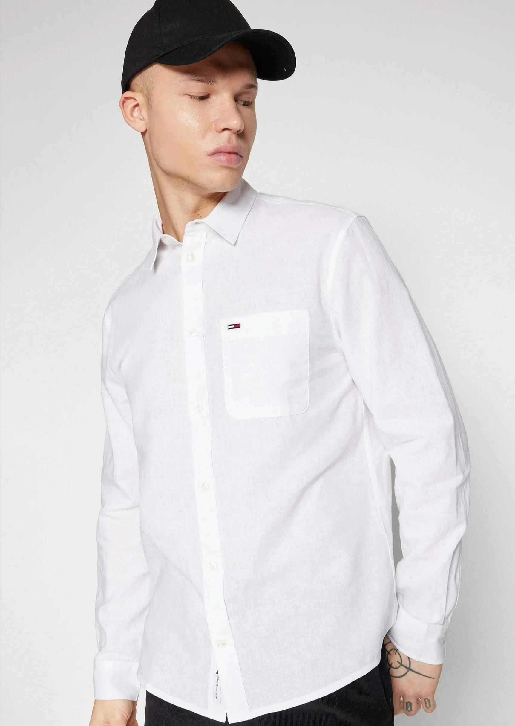 Chemise Tommy Jeans blanche - Georgespaul