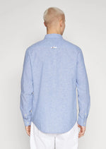 Charger l&#39;image dans la galerie, Chemise homme Tommy Jeans bleue en lin | Georgespaul
