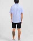 Chemise manches courtes Eden Park bleue | Georgespaul