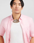 Chemise manches courtes homme Eden Park rose | Georgespaul