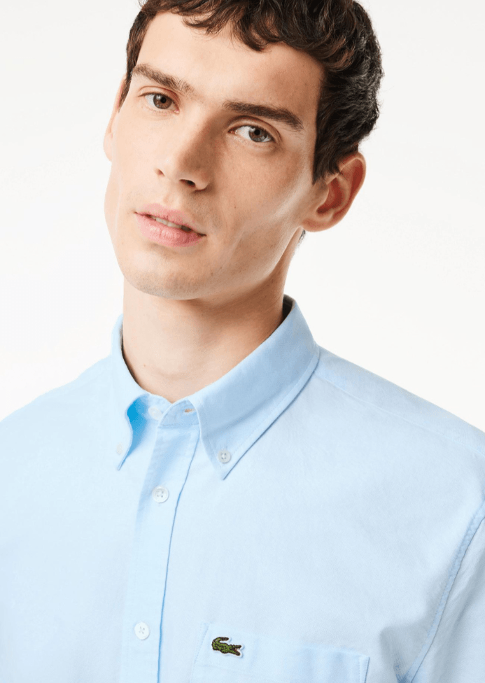 Chemise manches courtes Lacoste bleue - Georgespaul