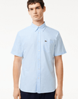 Chemise manches courtes Lacoste bleue - Georgespaul