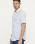 Chemise manches courtes Lee Cooper bleue | Georgespaul