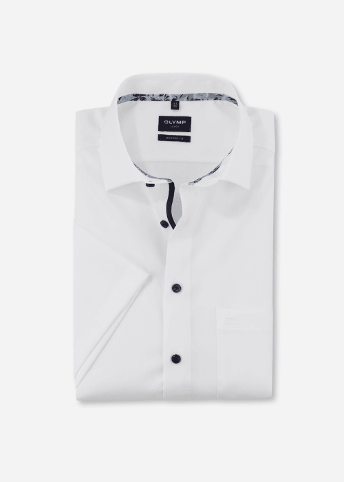 Chemise manches courtes OLYMP blanche - Georgespaul