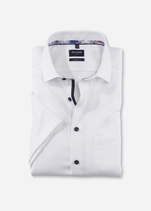 Chemise manches courtes OLYMP blanche - Georgespaul