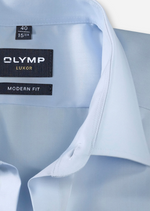 Charger l&#39;image dans la galerie, Chemise manches courtes OLYMP bleue

