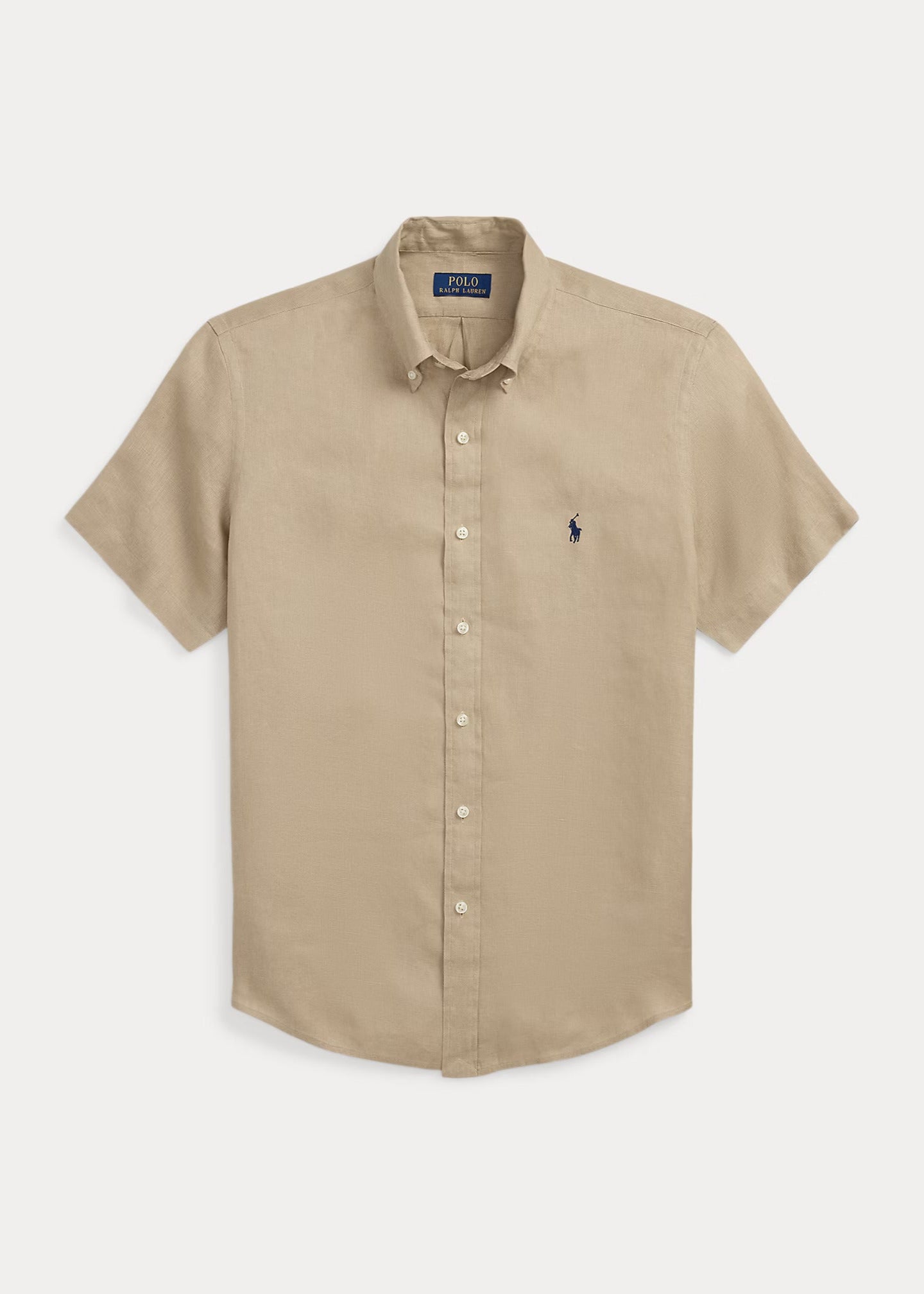 Chemise manches courtes Ralph Lauren beige | Georgespaul 