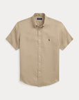 Chemise manches courtes Ralph Lauren beige | Georgespaul 