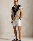 Chemise manches courtes Ralph Lauren beige | Georgespaul 