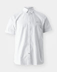 Chemise manches courtes Tommy Hilfiger blanche à motifs - Georgespaul