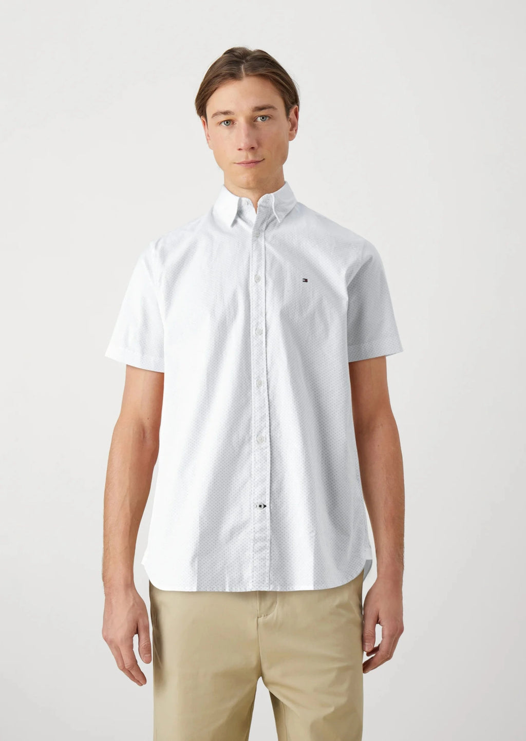 Chemise manches courtes Tommy Hilfiger blanche | Georgespaul