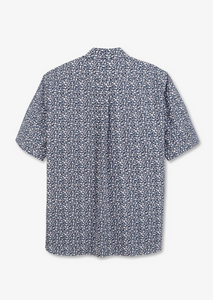 Chemise manches courtes à imprimés Eden Park marine | Georgespaul