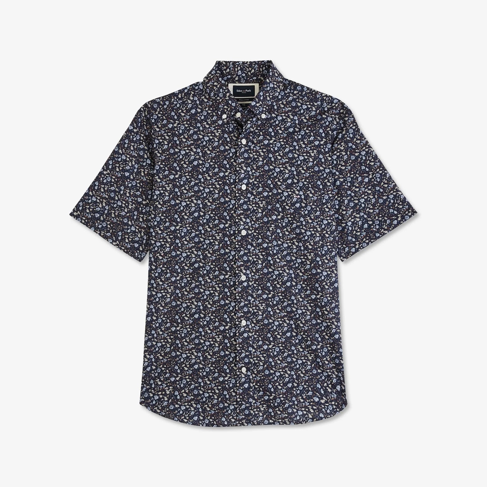 Chemise Eden Park marine en coton pour homme I Georgespaul